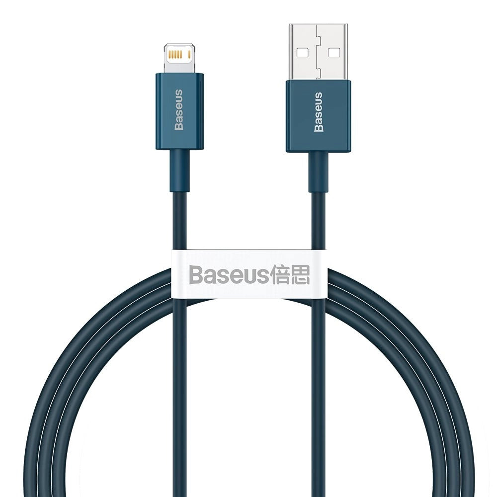 Data- och laddningskabel USB-A - Lightning Baseus Superior Series, 20W, 1m, Blå CALYS-A03