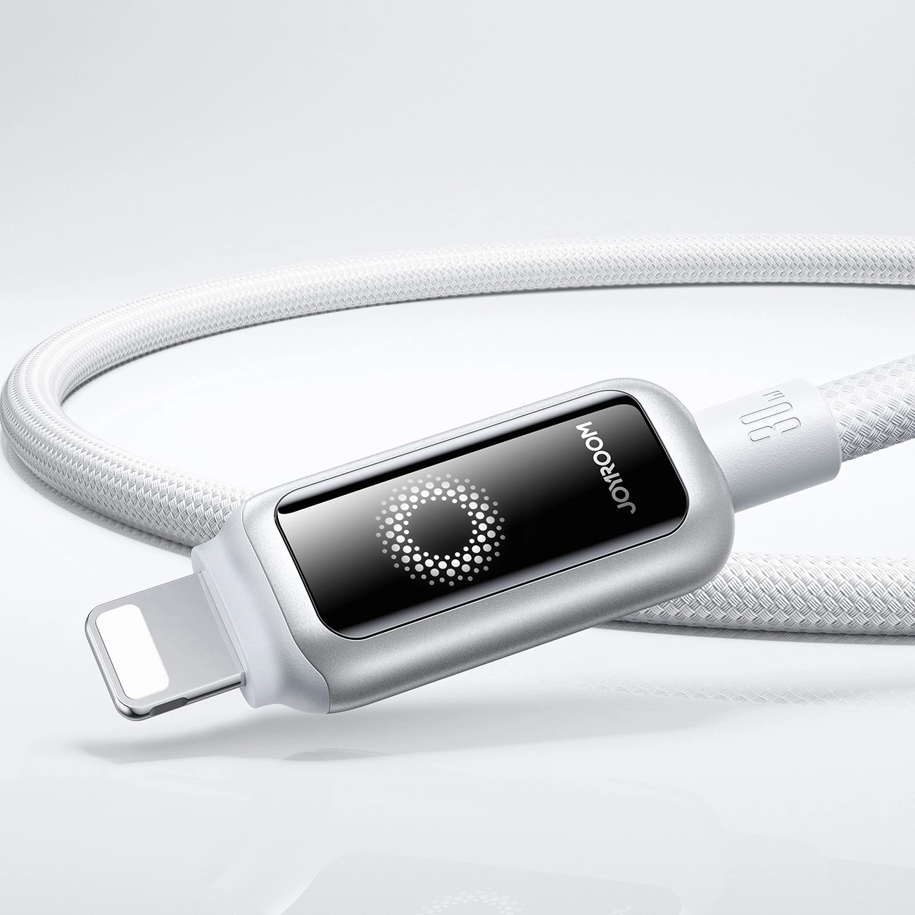 USB-C to Lightning Data and Charging Cable Joyroom S-A55 StarFlight Display, 30W, 1.2m, White