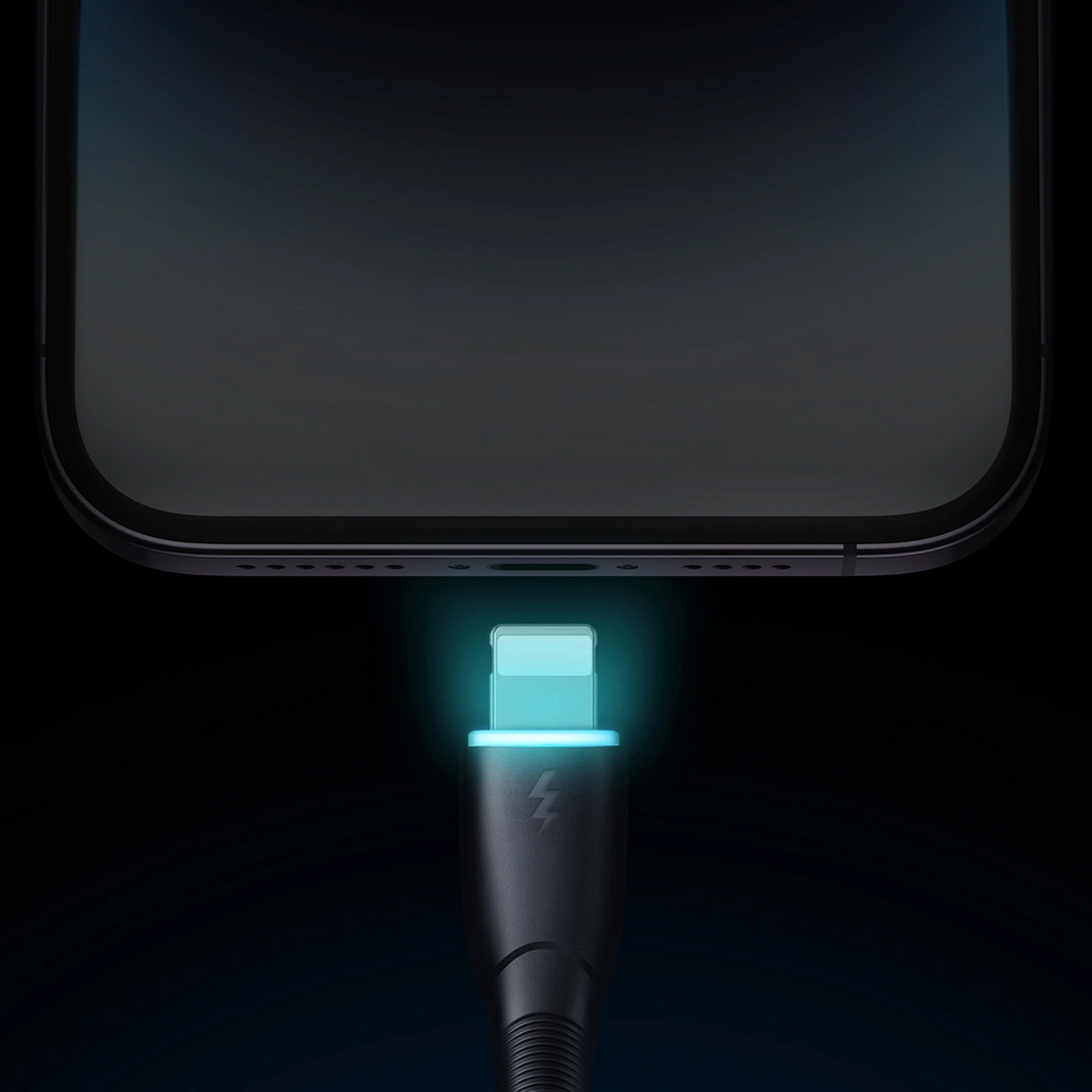 Joyroom SA32-AL3 USB-A–Lightning-kabel för dataöverföring och laddning, 18 W, 1 m, svart