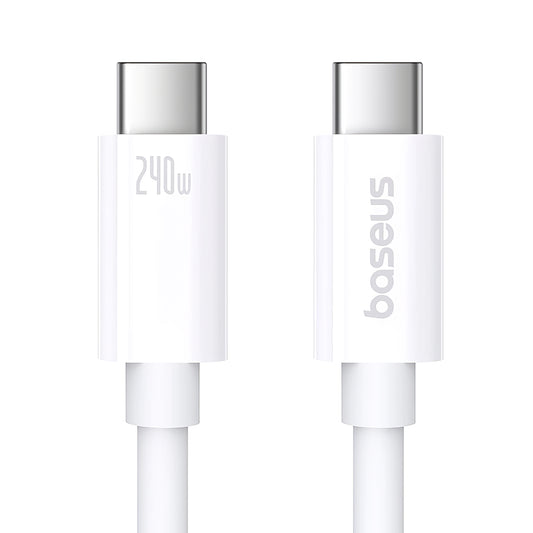 USB-C data- och laddningskabel - USB-C Baseus Superior Series 2, 240W, 1m, vit P10365200211-02