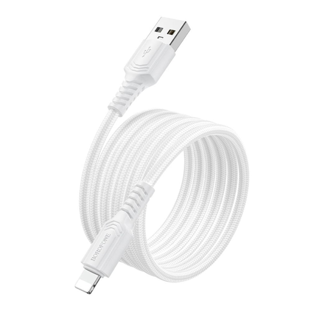 Data- och laddningskabel USB-A - Lightning Borofone BX116 Certain, 18W, 1m, Svart