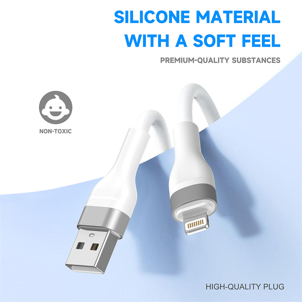Data- och laddningskabel USB-A - Lightning Lito LD02L, 18W, 1.2m, Vit