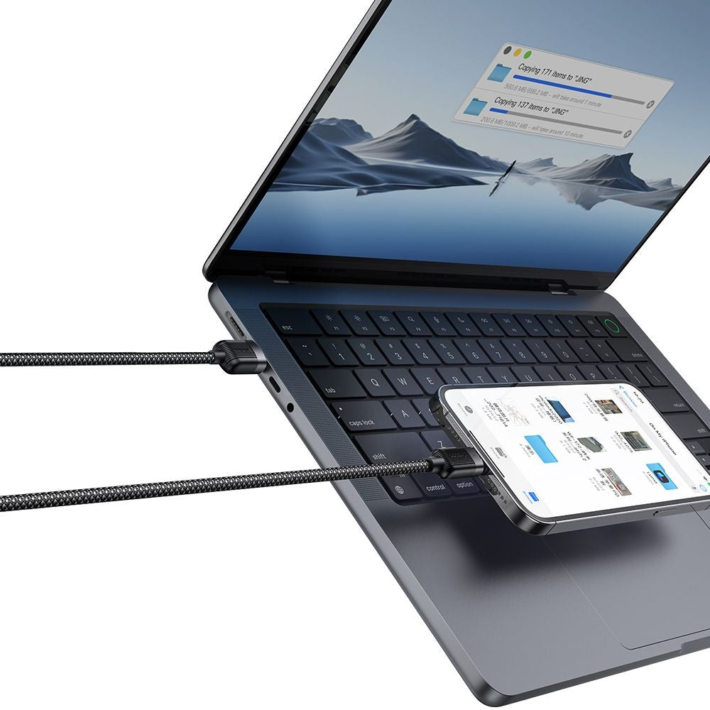 Data- och laddningskabel USB-A - Lightning McDodo CA-6000 Self Winding, 18W, 1.2m, Svart