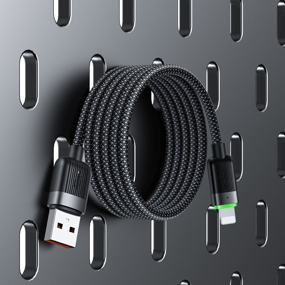 Data- och laddningskabel USB-A - Lightning McDodo CA-6000 Self Winding, 18W, 1.2m, Svart