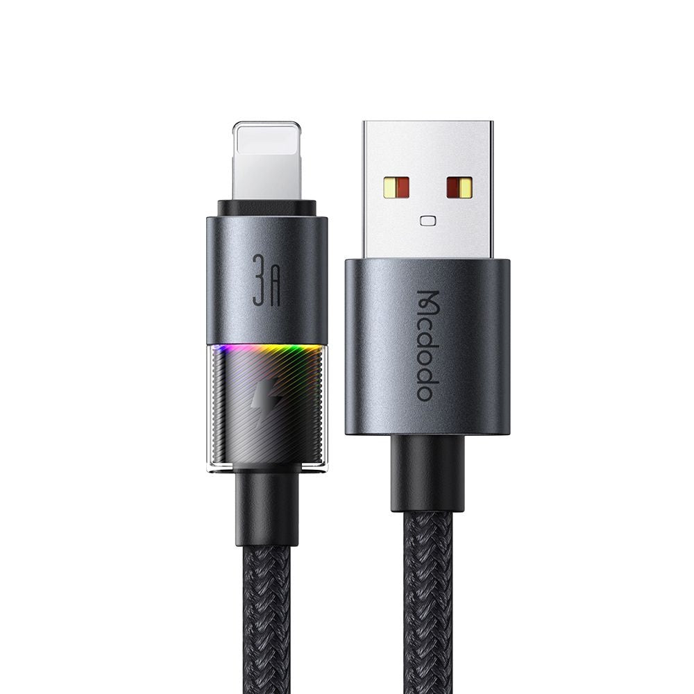 Data- och laddningskabel USB-A - Lightning McDodo CA-8170 Colorful, 18W, 1.2m, Svart