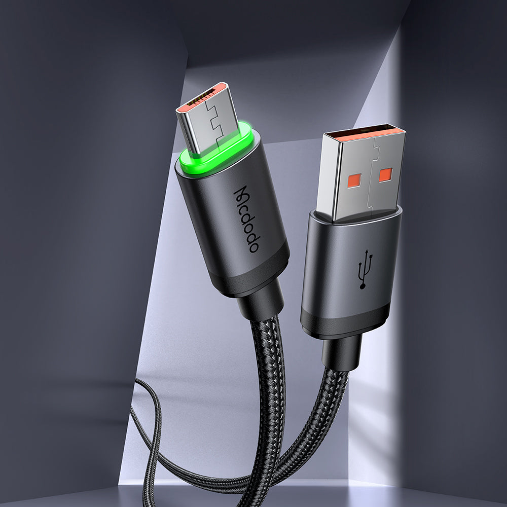 USB-A - microUSB-laddnings- och datakabel McDodo CA-3990, 18W, 1m, Svart