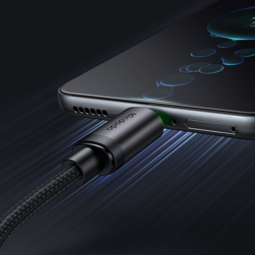 USB-A - microUSB-laddnings- och datakabel McDodo CA-3990, 18W, 1m, Svart