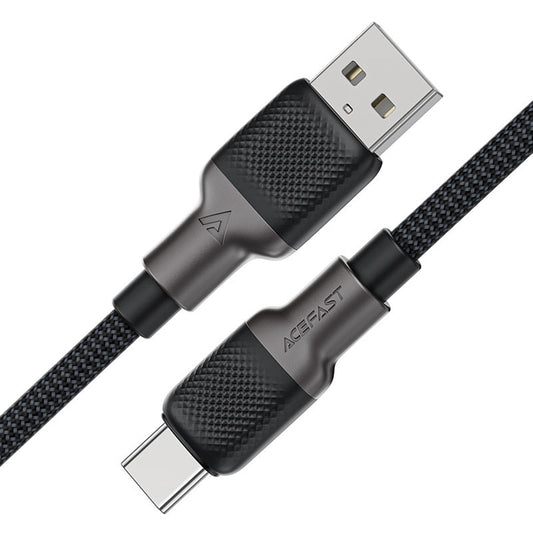 Data- och laddningskabel USB-A till USB-C Acefast C10-04, 18W, 1.2m, Svart