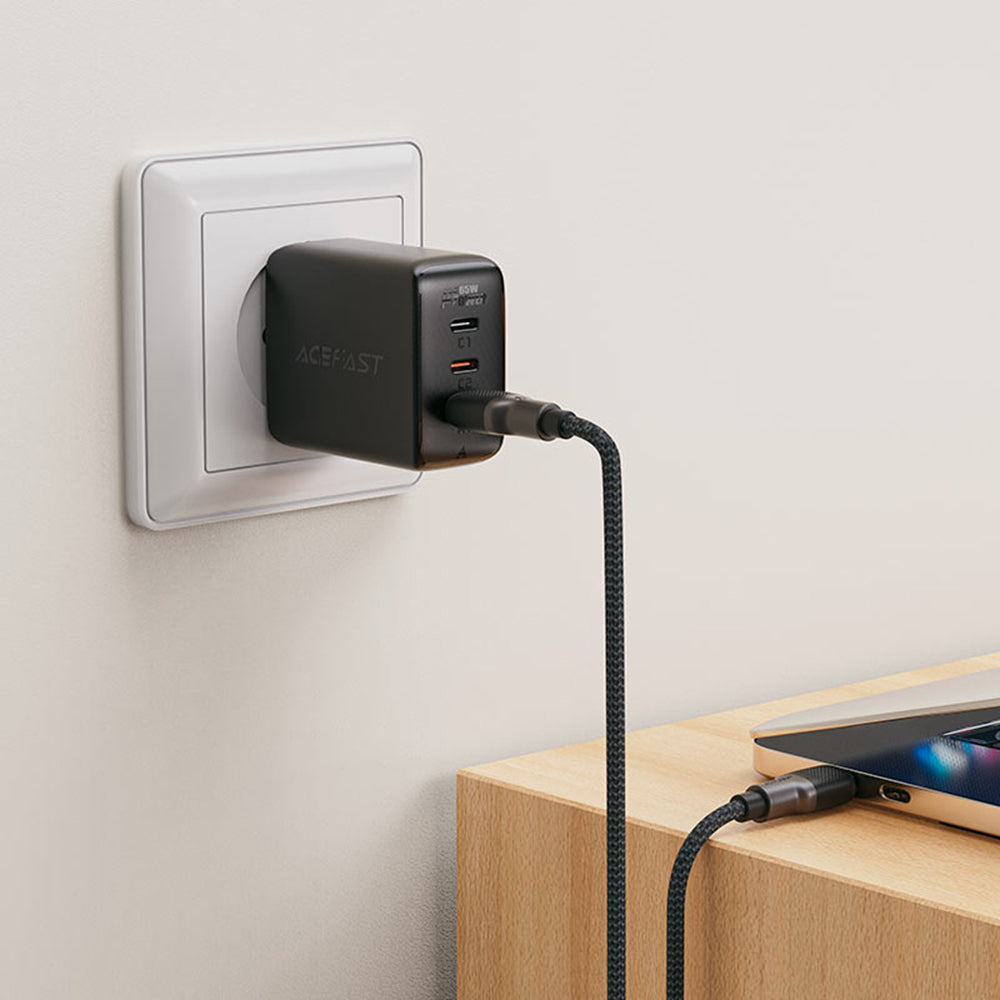Data- och laddningskabel USB-A till USB-C Acefast C10-04, 18W, 1.2m, Svart