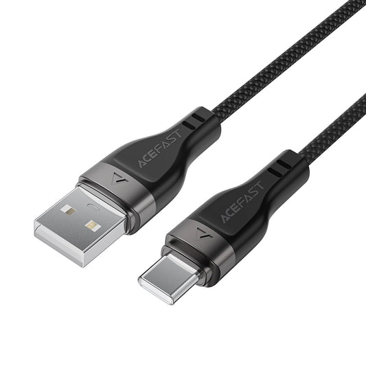 Data- och laddningskabel USB-A - USB-C Acefast C11-04, 18W, 1.2m, Svart