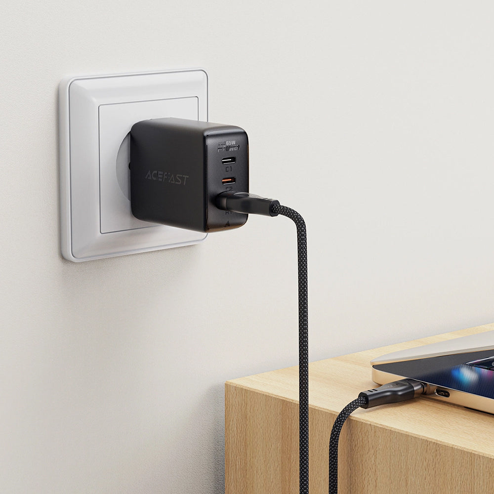 Data- och laddningskabel USB-A - USB-C Acefast C11-04, 18W, 1.2m, Svart