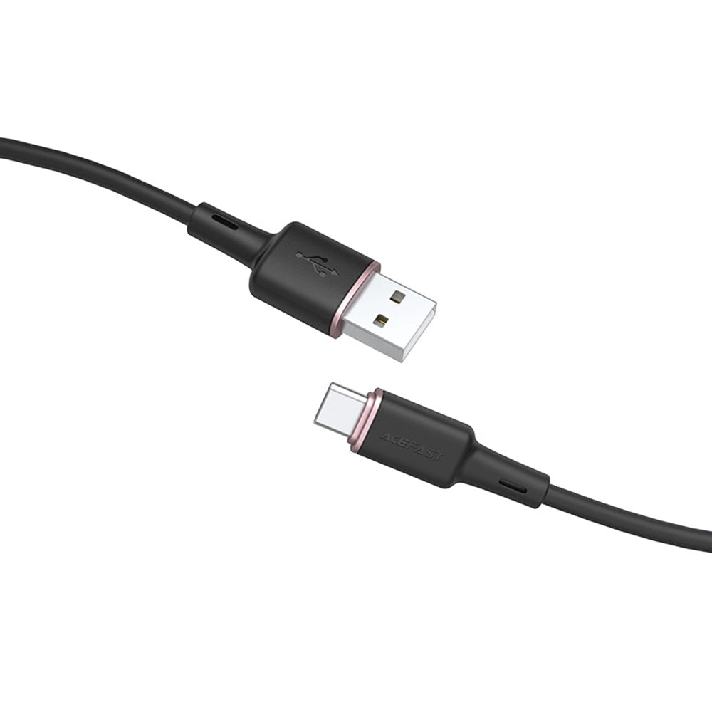 USB-A till USB-C data- och laddningskabel Acefast C2-04, 18W, 1.2m, Svart