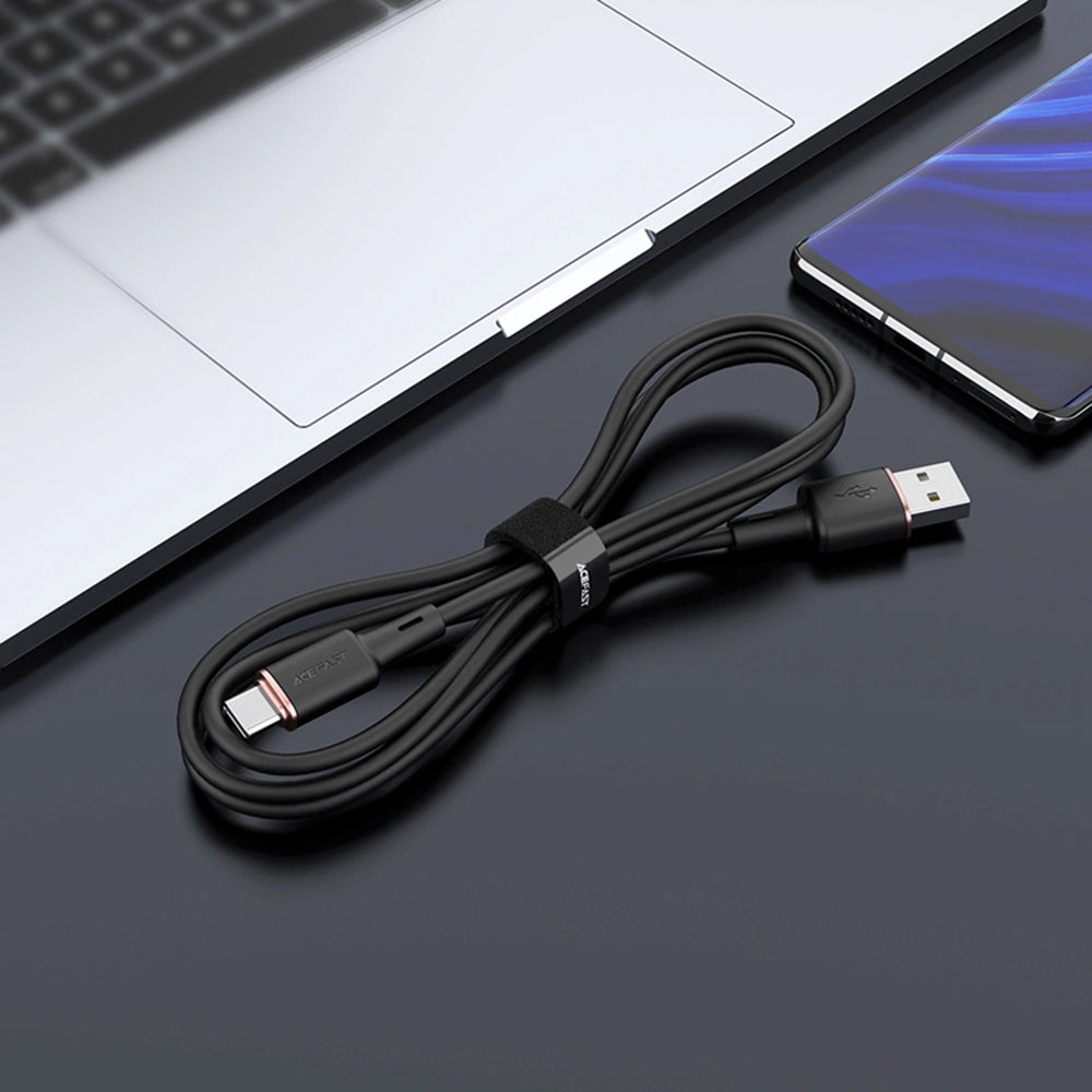 USB-A till USB-C data- och laddningskabel Acefast C2-04, 18W, 1.2m, Svart