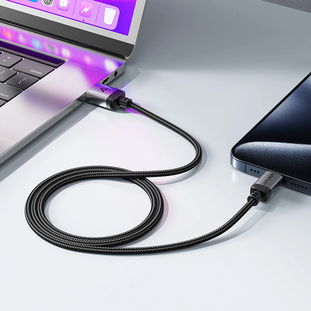 USB-A till USB-C data- och laddningskabel Acefast C20-04, 18W, 1.2m, Svart
