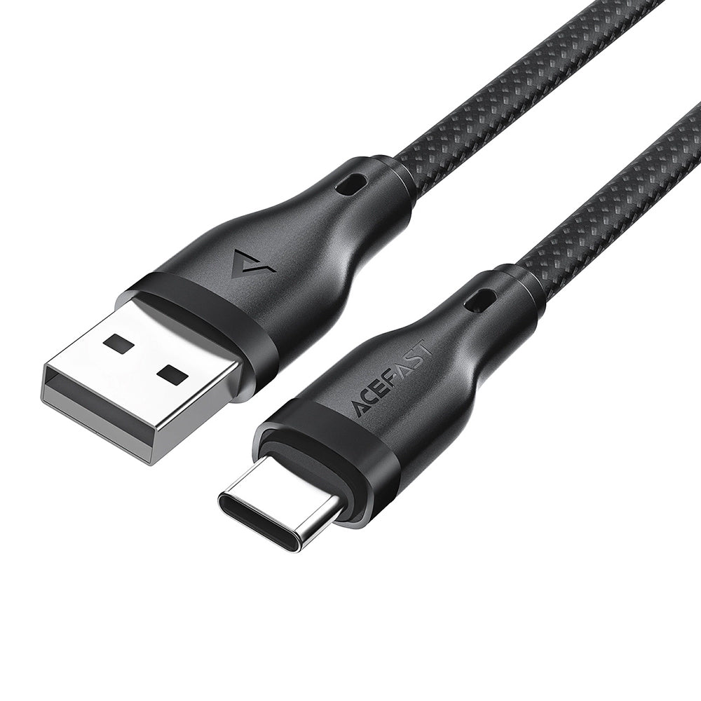 Data- och laddningskabel USB-A till USB-C Acefast C8-04, 18W, 1.2m, Svart