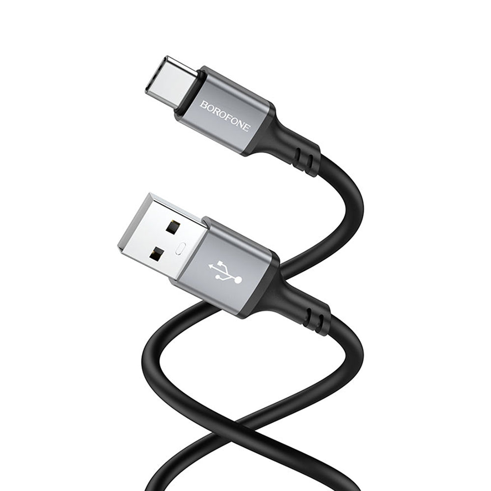 USB-A till USB-C data- och laddningskabel Borofone BX83, 18W, 1m, Svart