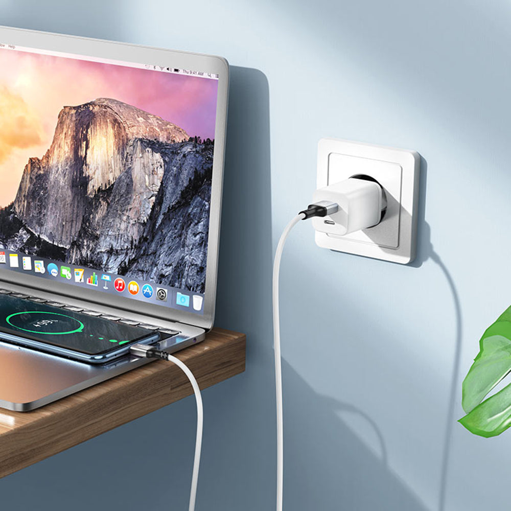 USB-A till USB-C data- och laddningskabel Borofone BX83, 18W, 1m, Svart