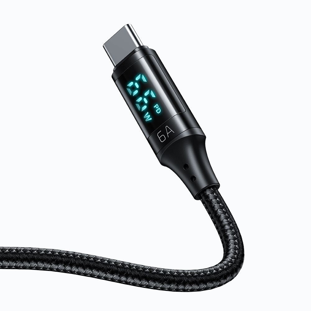 USB-A till USB-C McDodo CA-1080 Display, 66W, 1.2m, Svart