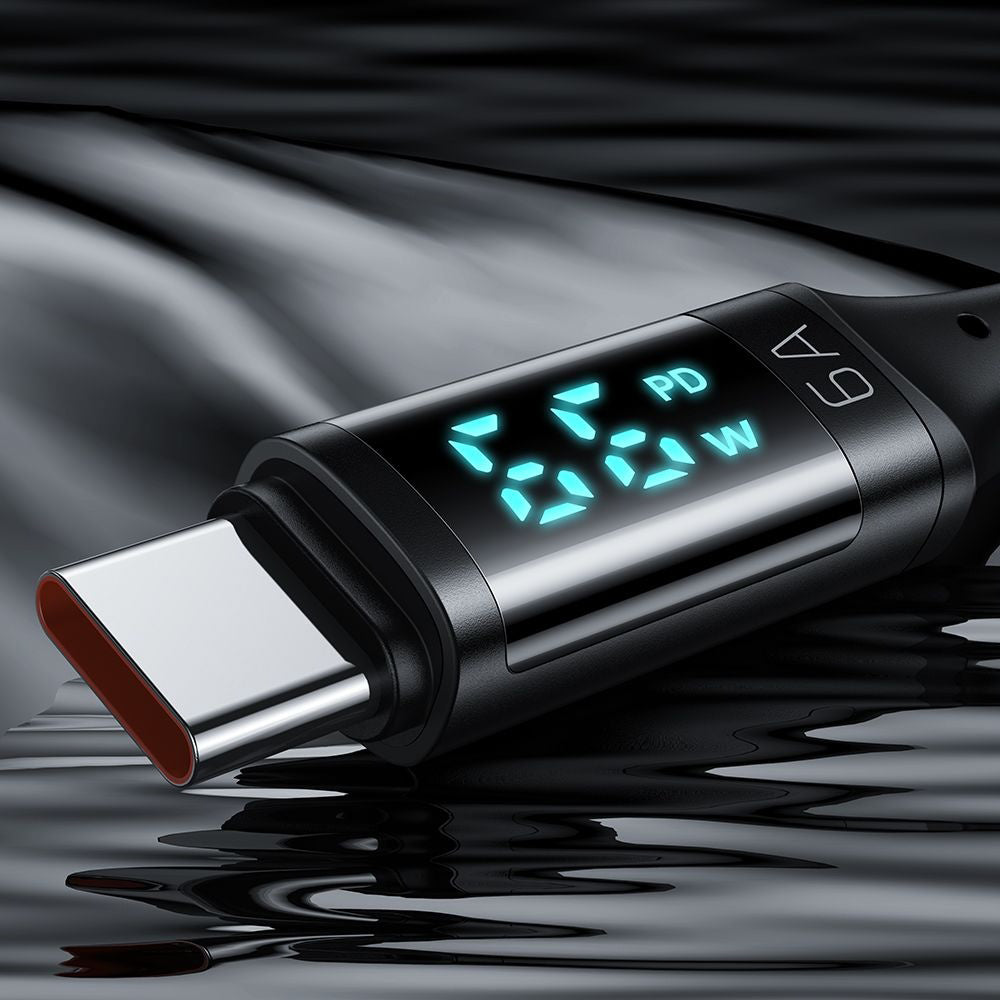 USB-A till USB-C McDodo CA-1080 Display, 66W, 1.2m, Svart