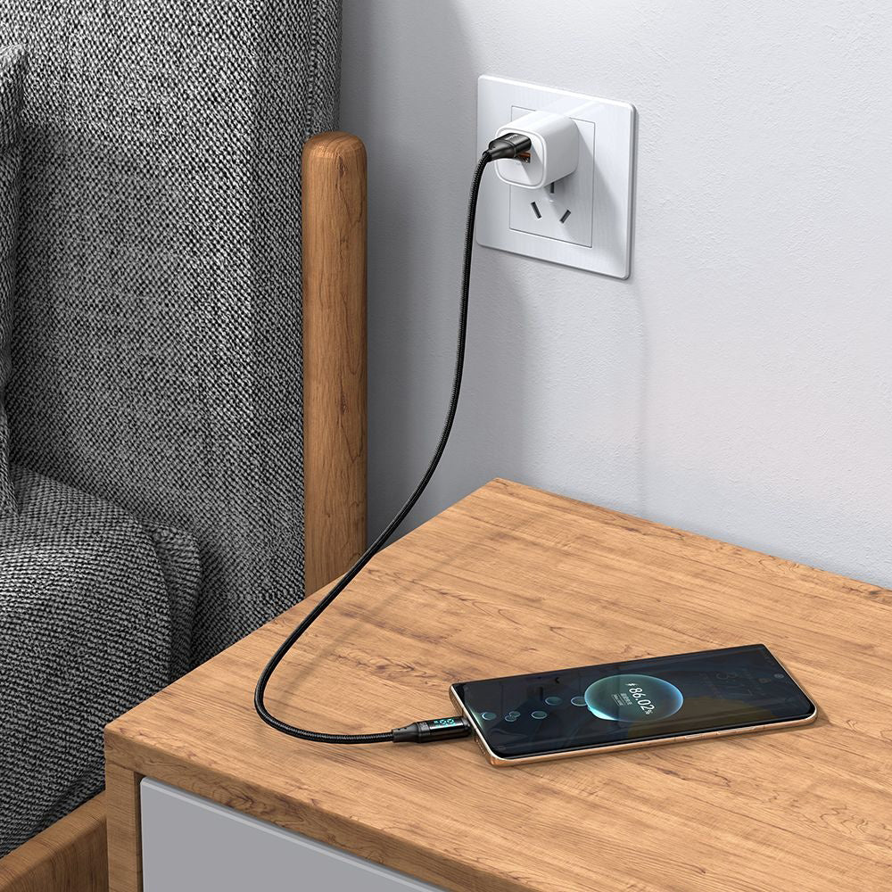 USB-A till USB-C McDodo CA-1080 Display, 66W, 1.2m, Svart