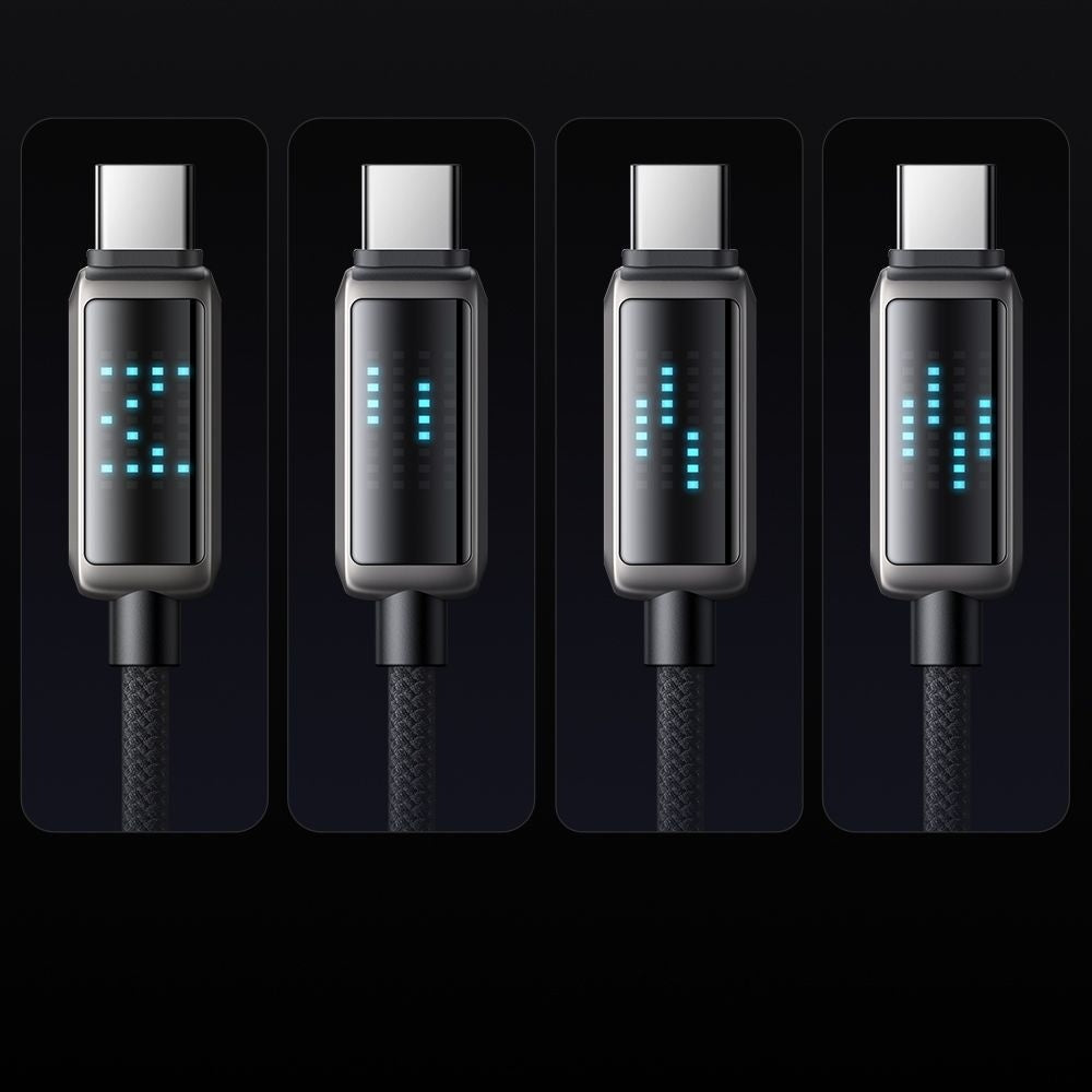Data- och laddningskabel USB-A - USB-C McDodo CA-2350 Display, 100W, 1.2m, Svart