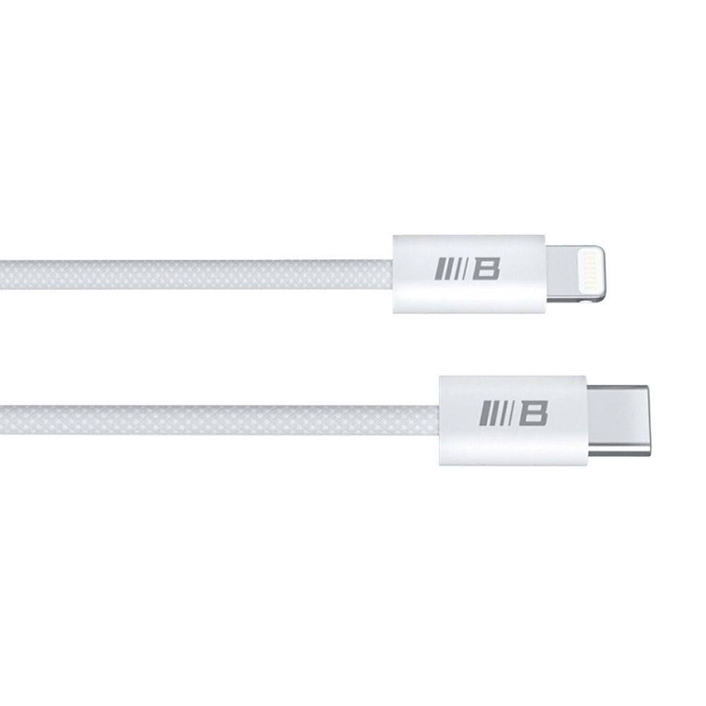 Data- och laddningskabel USB-C - Lightning Blueo, 20W, 1.2m, Vit