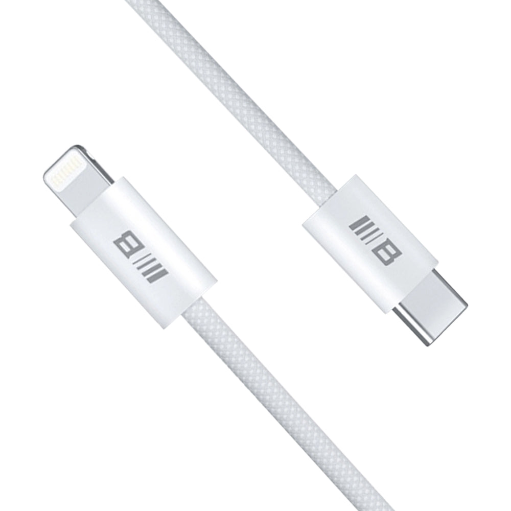 USB-C - Lightning Blueo data- och laddningskabel, 20W, 2m, Vit