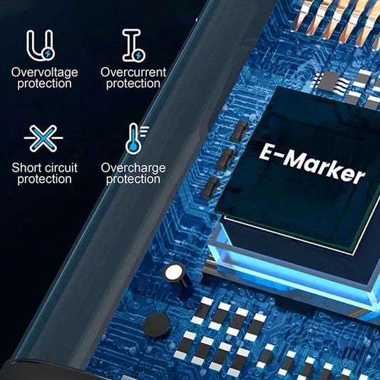 USB-C - Lightning Lito LD09CL Display data- och laddningskabel, 36W, 1.2m, Svart
