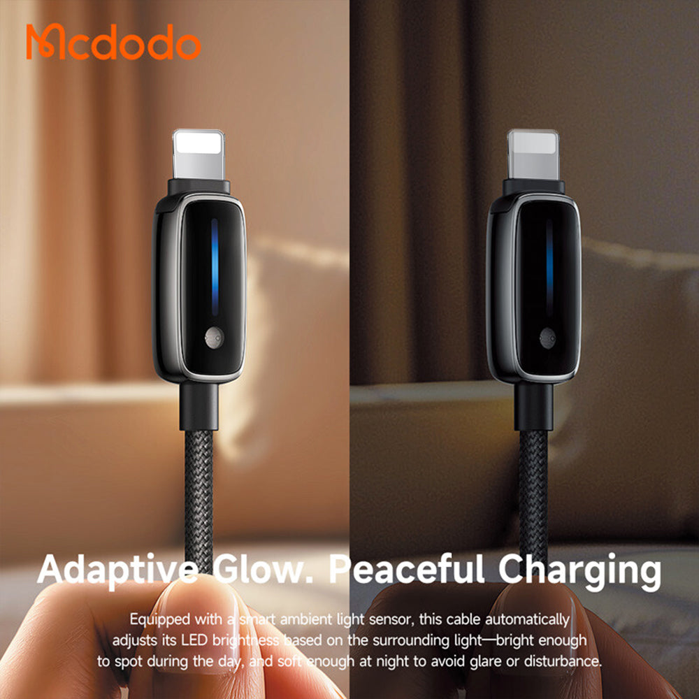 USB-C - Lightning McDodo CA-0050, 36W, 1.2m, Svart