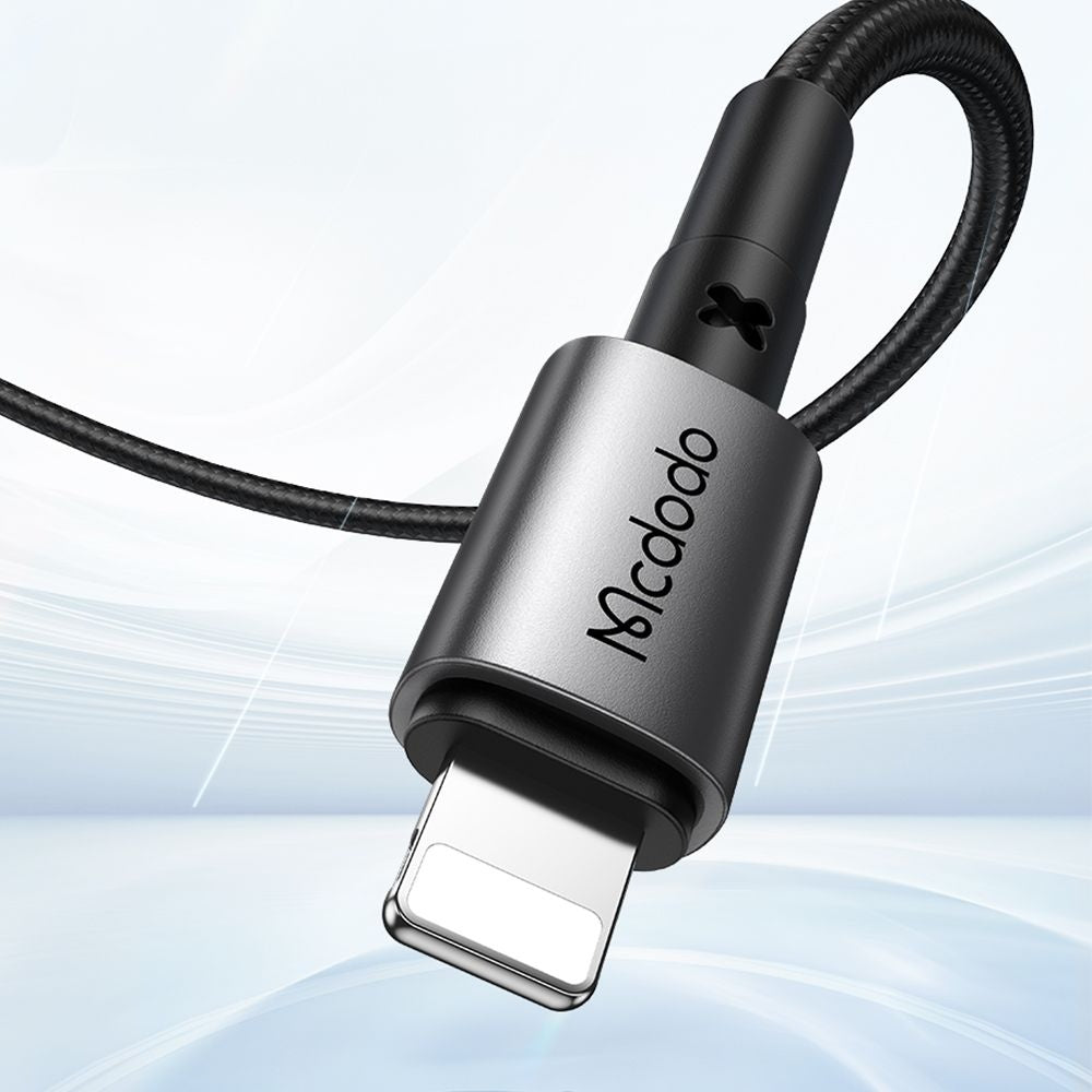 Data- och laddningskabel USB-C till Lightning McDodo CA-2850, 36W, 1.2m, Svart