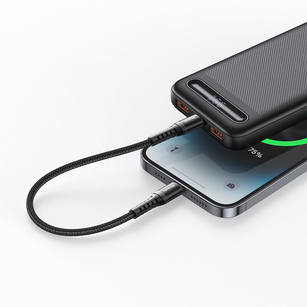 USB-C - Lightning McDodo CA-5631 data- och laddningskabel, 36W, 1m, Svart