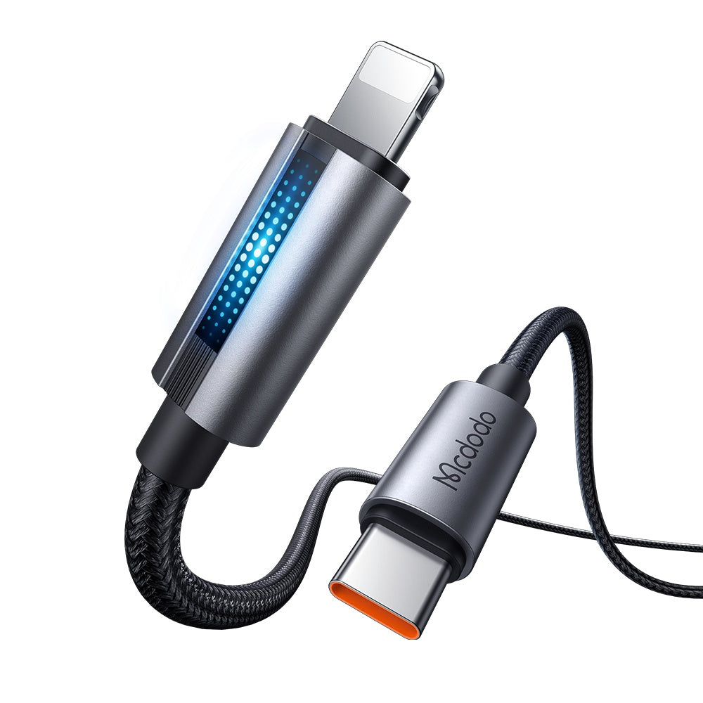 USB-C - Lightning McDodo CA-5710 data- och laddningskabel, 36W, 1.2m, Svart