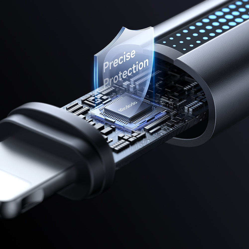 USB-C - Lightning McDodo CA-5710 data- och laddningskabel, 36W, 1.2m, Svart