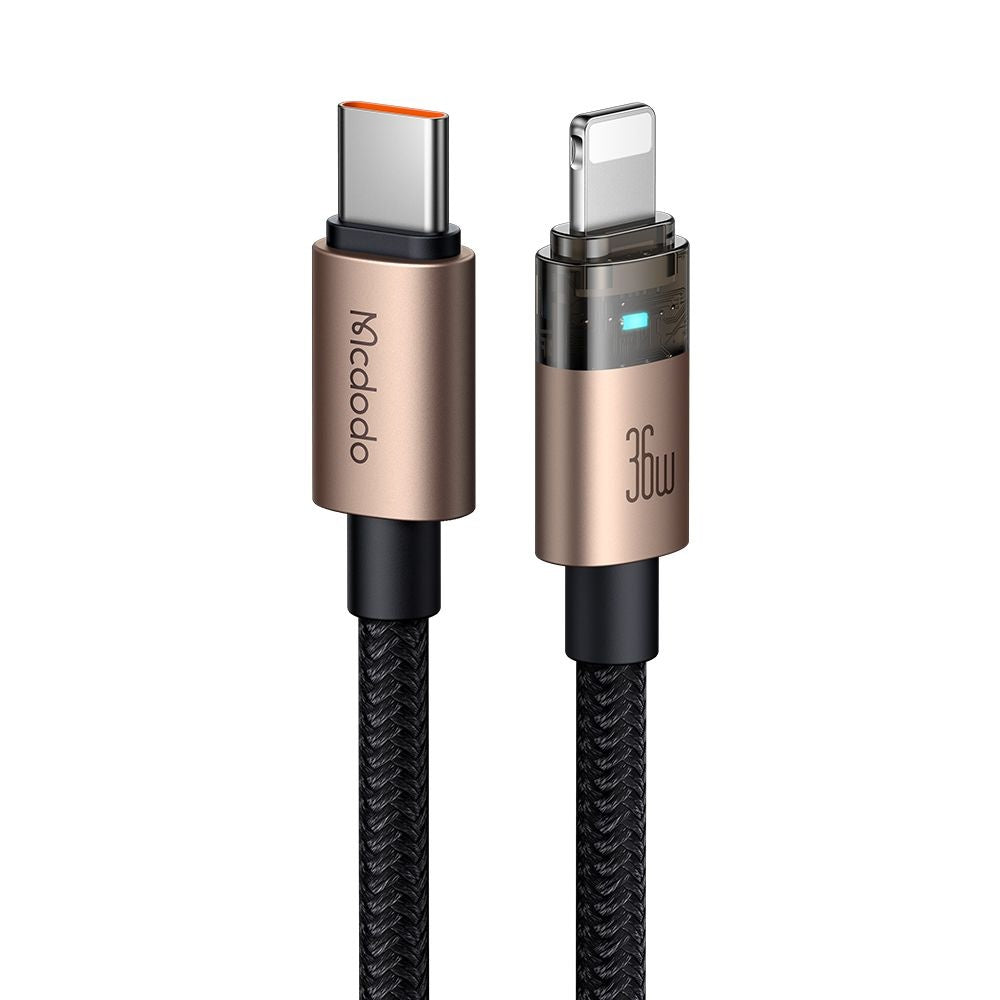 USB-C - Lightning McDodo CA-6941 data- och laddningskabel, 36W, 1.2m, Guld