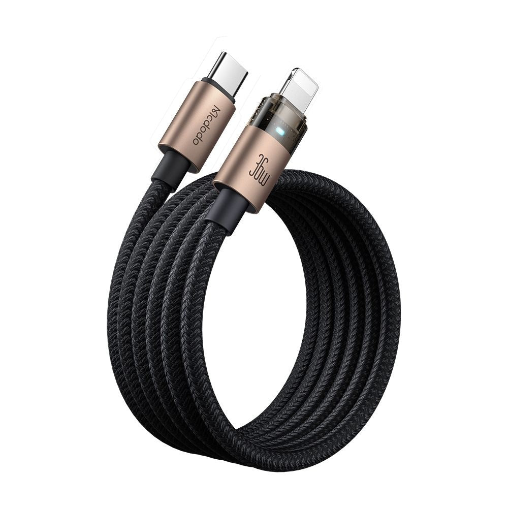 USB-C - Lightning McDodo CA-6941 data- och laddningskabel, 36W, 1.2m, Guld