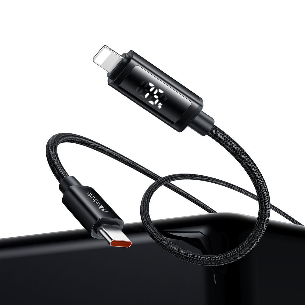 USB-C - Lightning McDodo CA-7990 Display, data- och laddningskabel, 36W, 1.2m, Svart