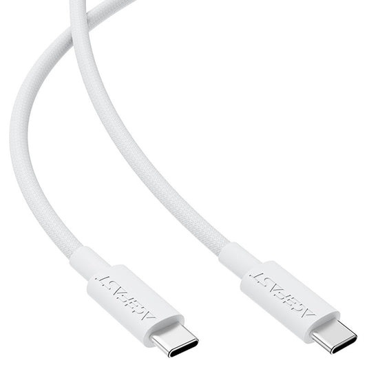 USB-C till USB-C data- och laddningskabel Acefast C18-03, 60W, 1.2m, Vit