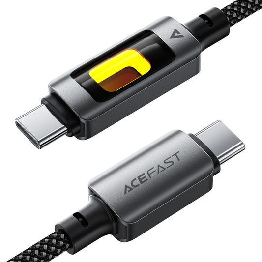 USB-C Data- och Laddningskabel - USB-C Acefast C21-03, 60W, 1.2m, Svart