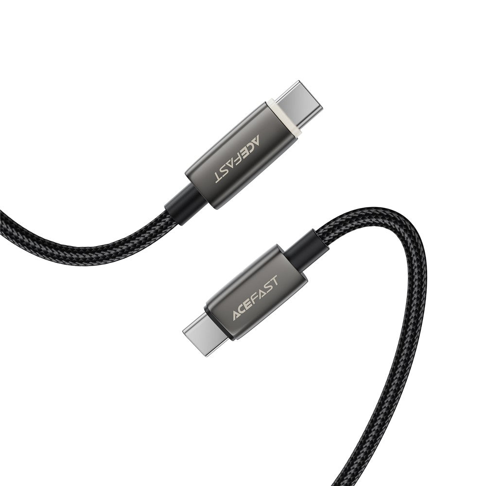 Data- och laddningskabel USB-C - USB-C Acefast C23-03, 60W, 1.2m, Svart