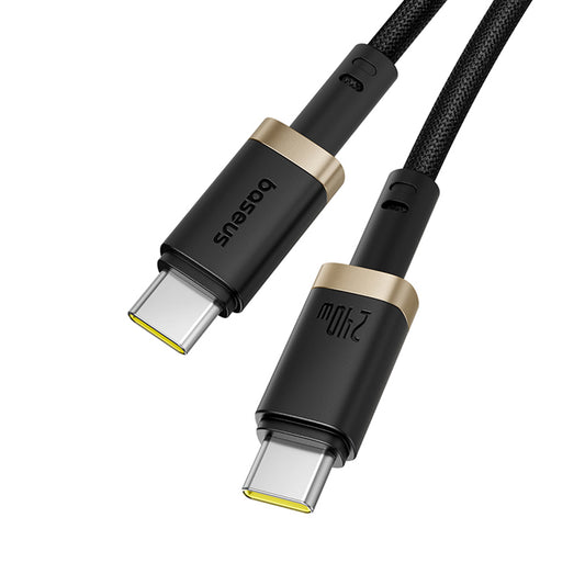 USB-C Data- och Laddningskabel - USB-C Baseus Dura, 240W, 1m, Guld Svart P10377803U03-00