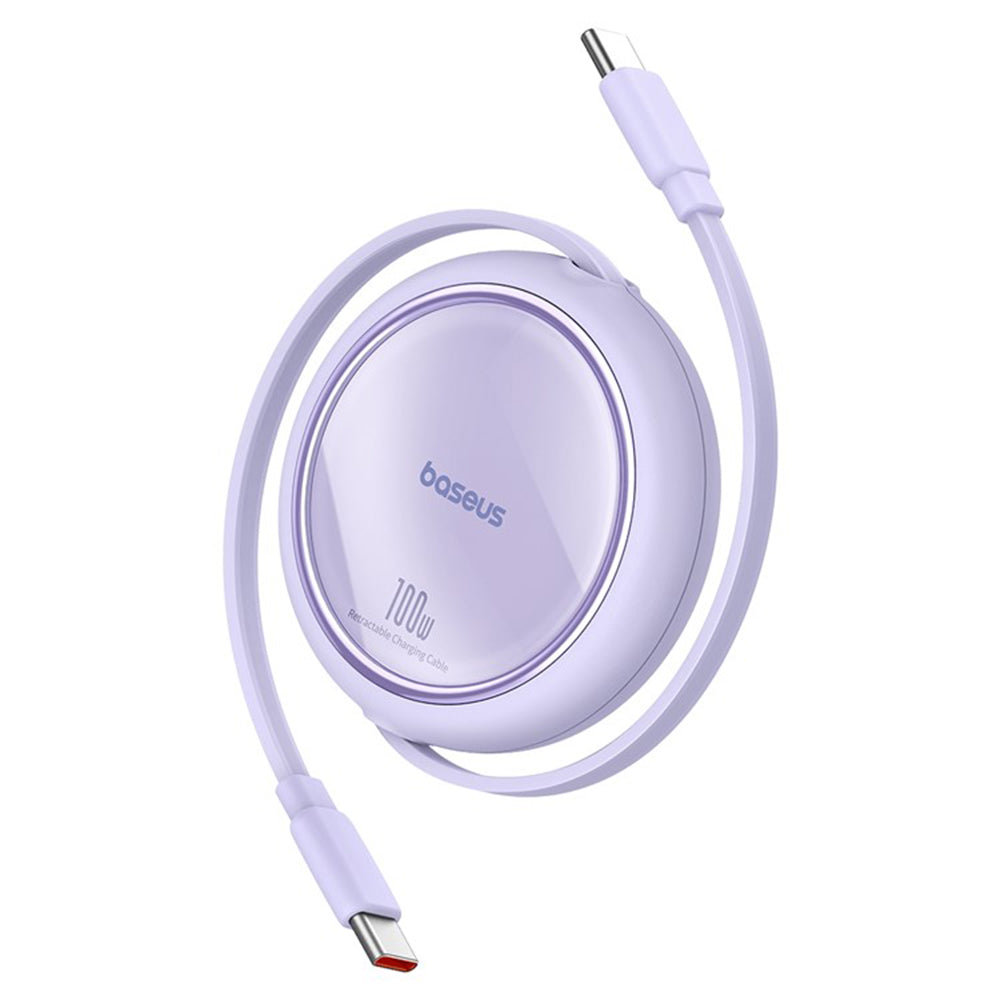 USB-C Data- och Laddningskabel - USB-C Baseus Free2Draw Mini Retractable, 100W, 1m, Lila P10364500511-00