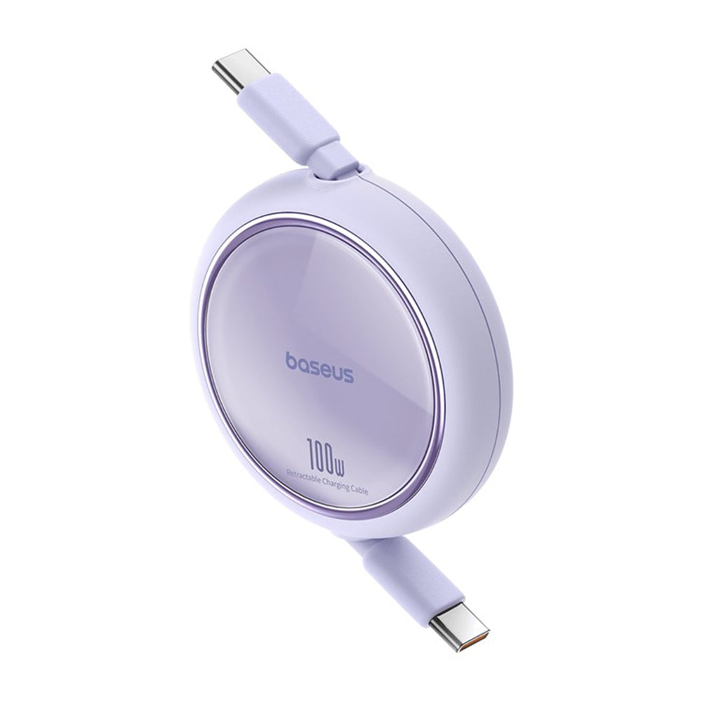 USB-C Data- och Laddningskabel - USB-C Baseus Free2Draw Mini Retractable, 100W, 1m, Lila P10364500511-00