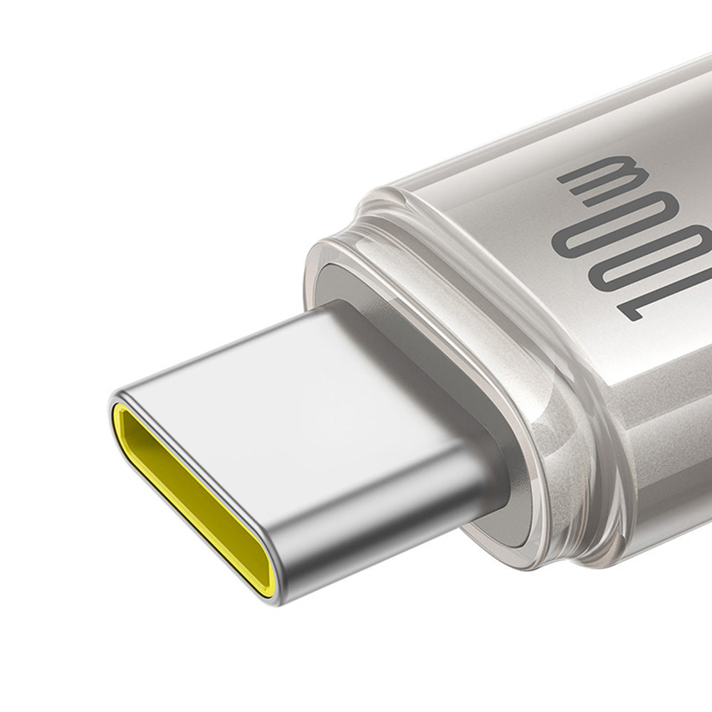 Data- och laddningskabel USB-C till USB-C Baseus Titanium, 100W, 2m, Silver P10378100G21-01