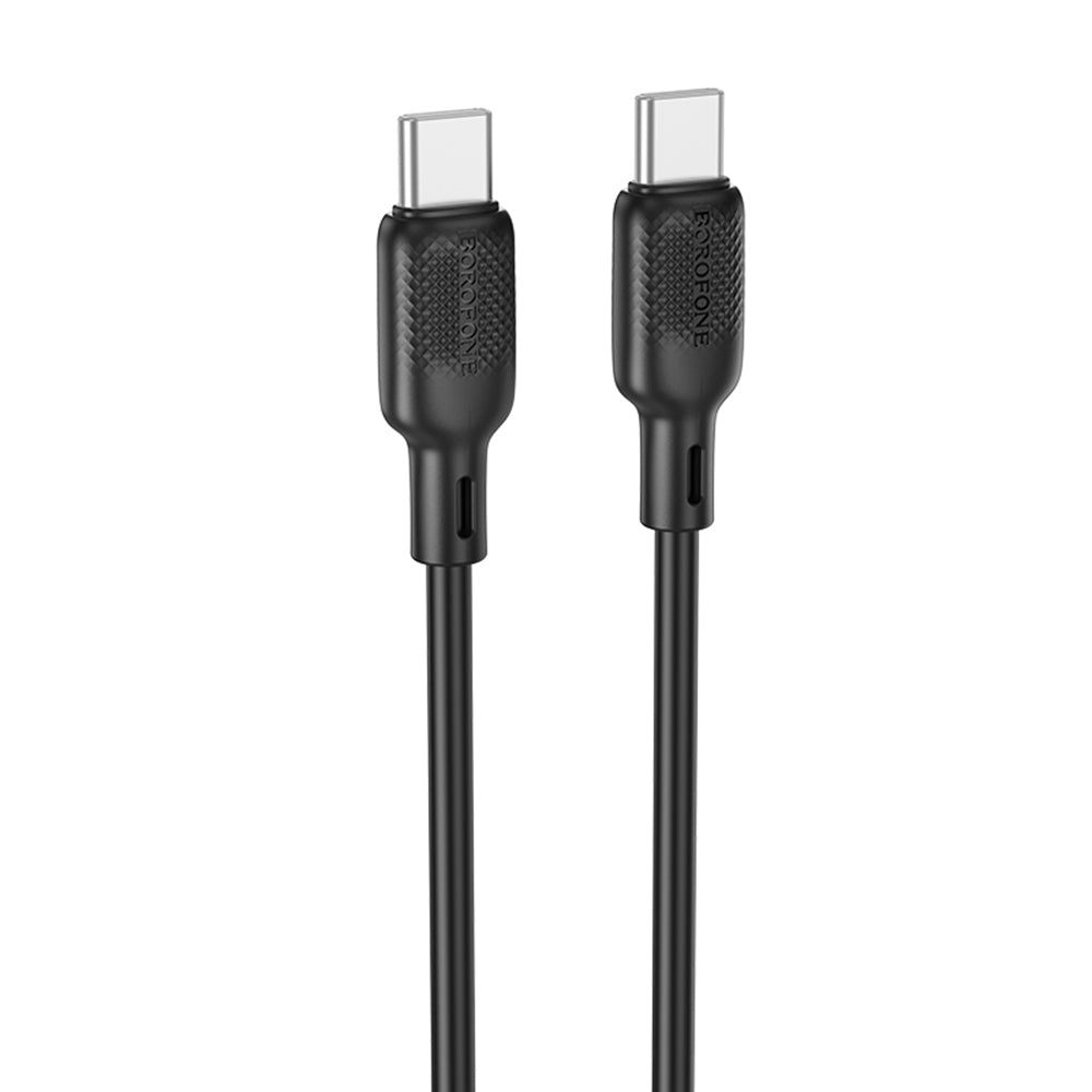 USB-C Data- och Laddningskabel - USB-C Borofone BX113 Lenny, 60W, 2m, Svart
