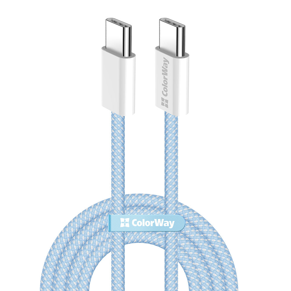 USB-C Data- och Laddningskabel - USB-C ColorWay CW-CBPDCC061, 60W, 1m, Blå