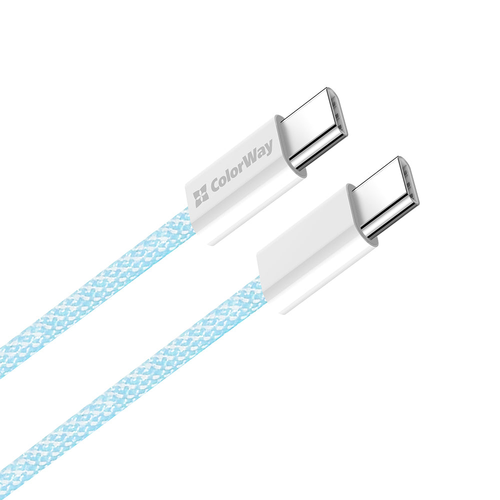 USB-C Data- och Laddningskabel - USB-C ColorWay CW-CBPDCC061, 60W, 1m, Blå