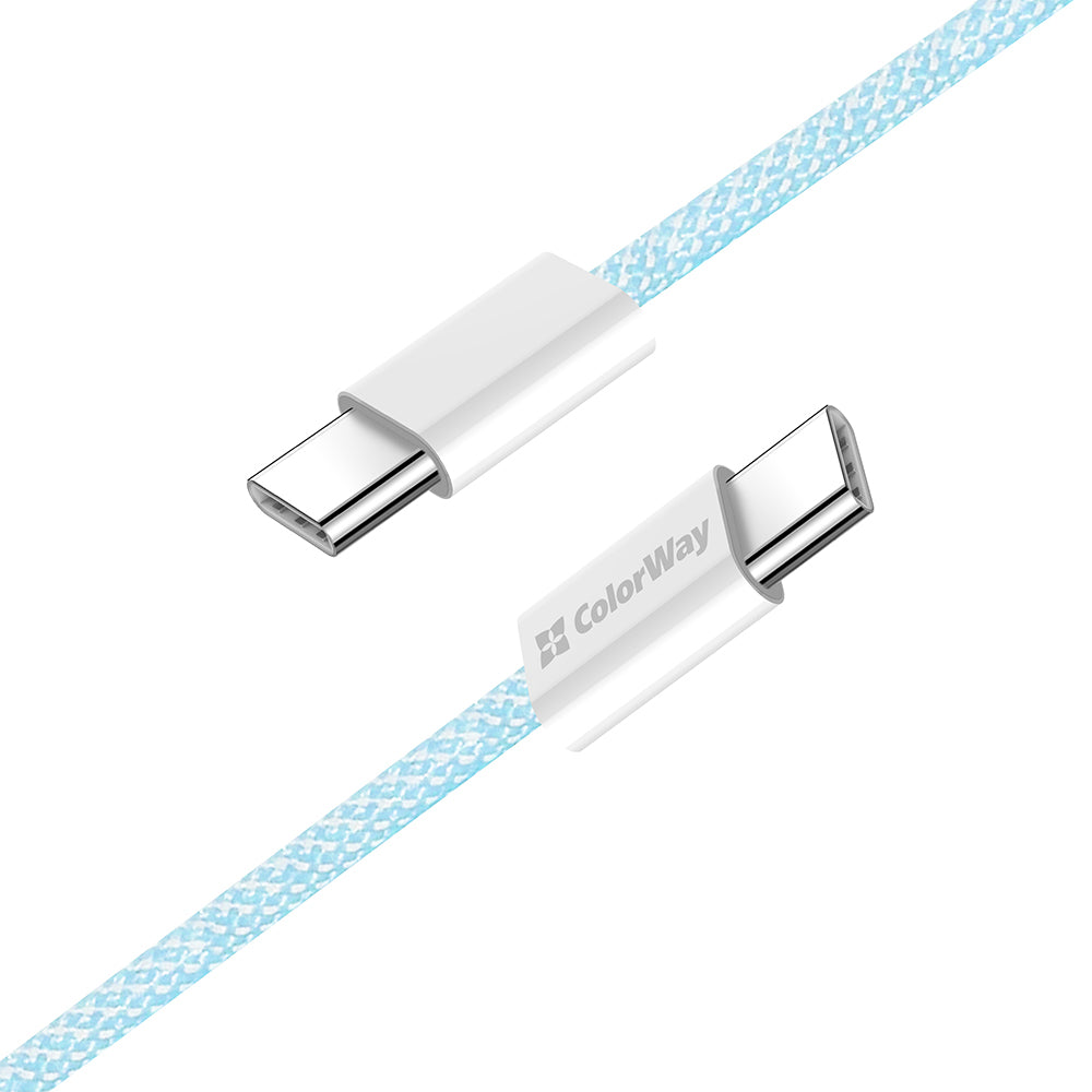 USB-C Data- och Laddningskabel - USB-C ColorWay CW-CBPDCC061, 60W, 1m, Blå