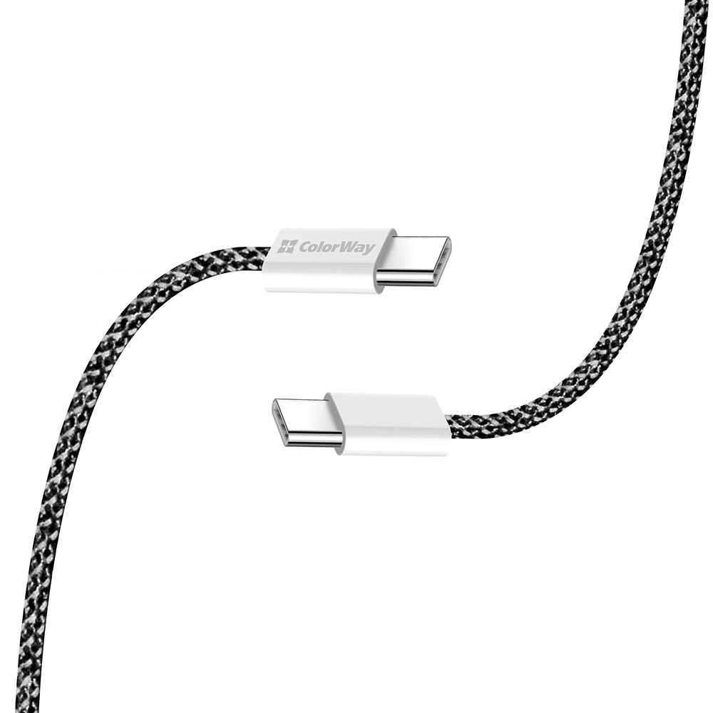 USB-C Data- och Laddningskabel - USB-C ColorWay CW-CBPDCC061, 60W, 1m, Svart
