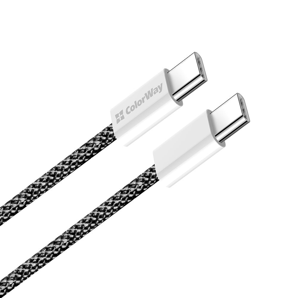 USB-C Data- och Laddningskabel - USB-C ColorWay CW-CBPDCC061, 60W, 1m, Svart