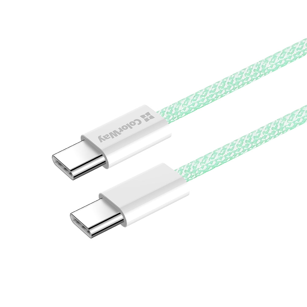 USB-C Data- och Laddningskabel - USB-C ColorWay CW-CBPDCC061, 60W, 1m, Grön